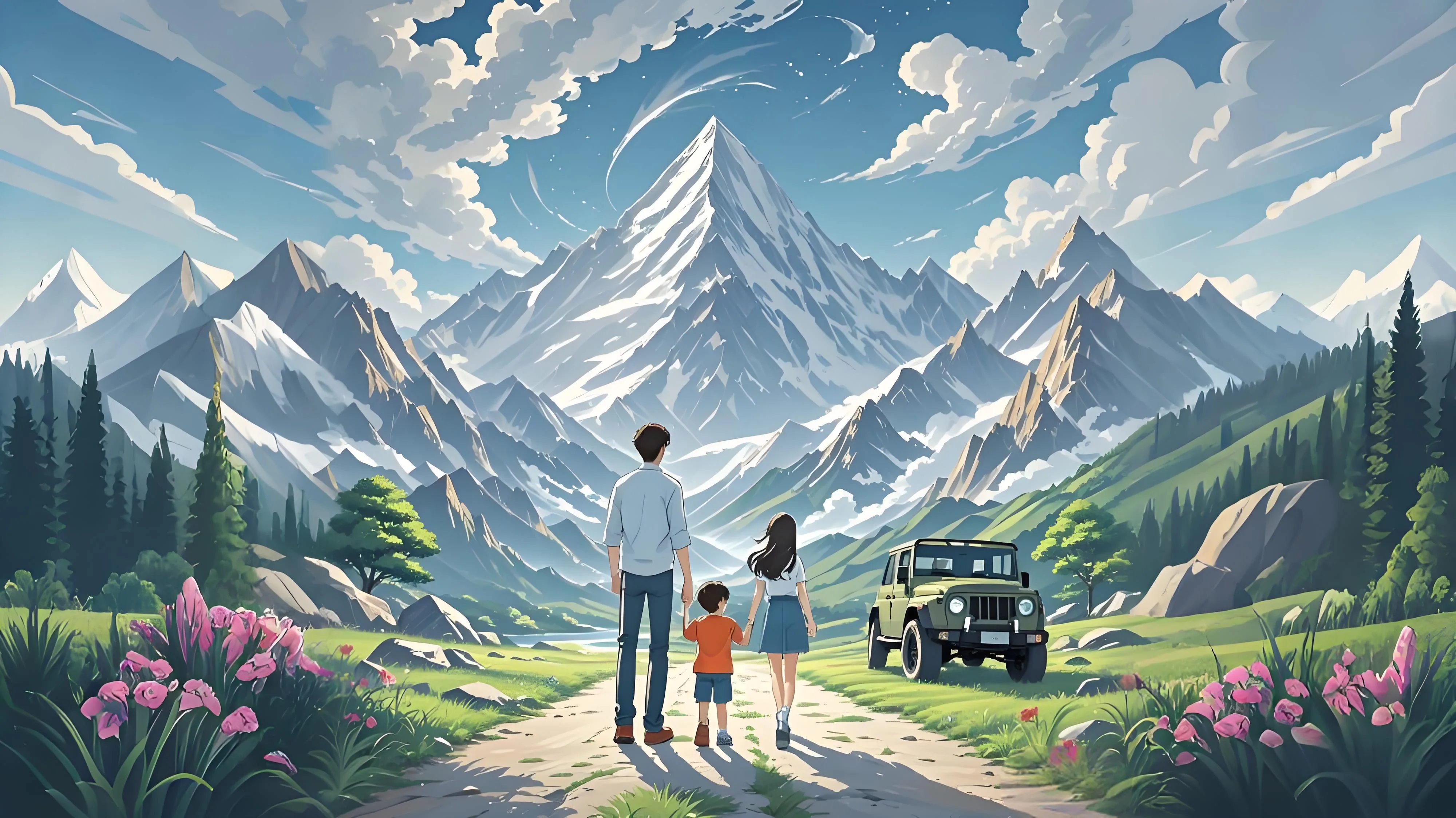 雪山、旷野与同行的人
